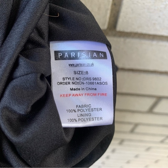 ASOS Parisian Floral Print Ruffle Hem Skater Dress With Tie Waist Belt - Picture 9 of 10